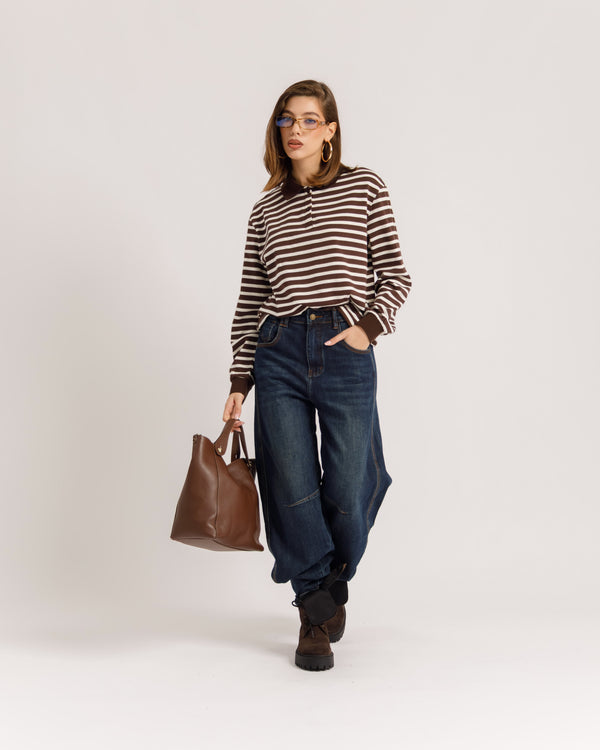 Maglia polo a righe - 5641