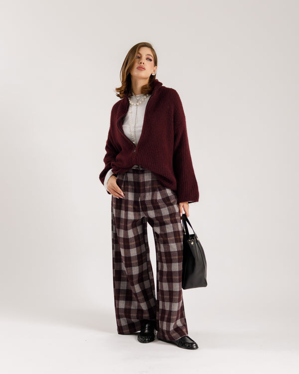 Maglione in lana con zip - AL3903