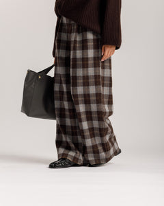 Pantaloni ampi a quadri - 9103