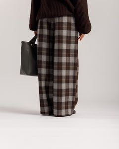 Pantaloni ampi a quadri - 9103