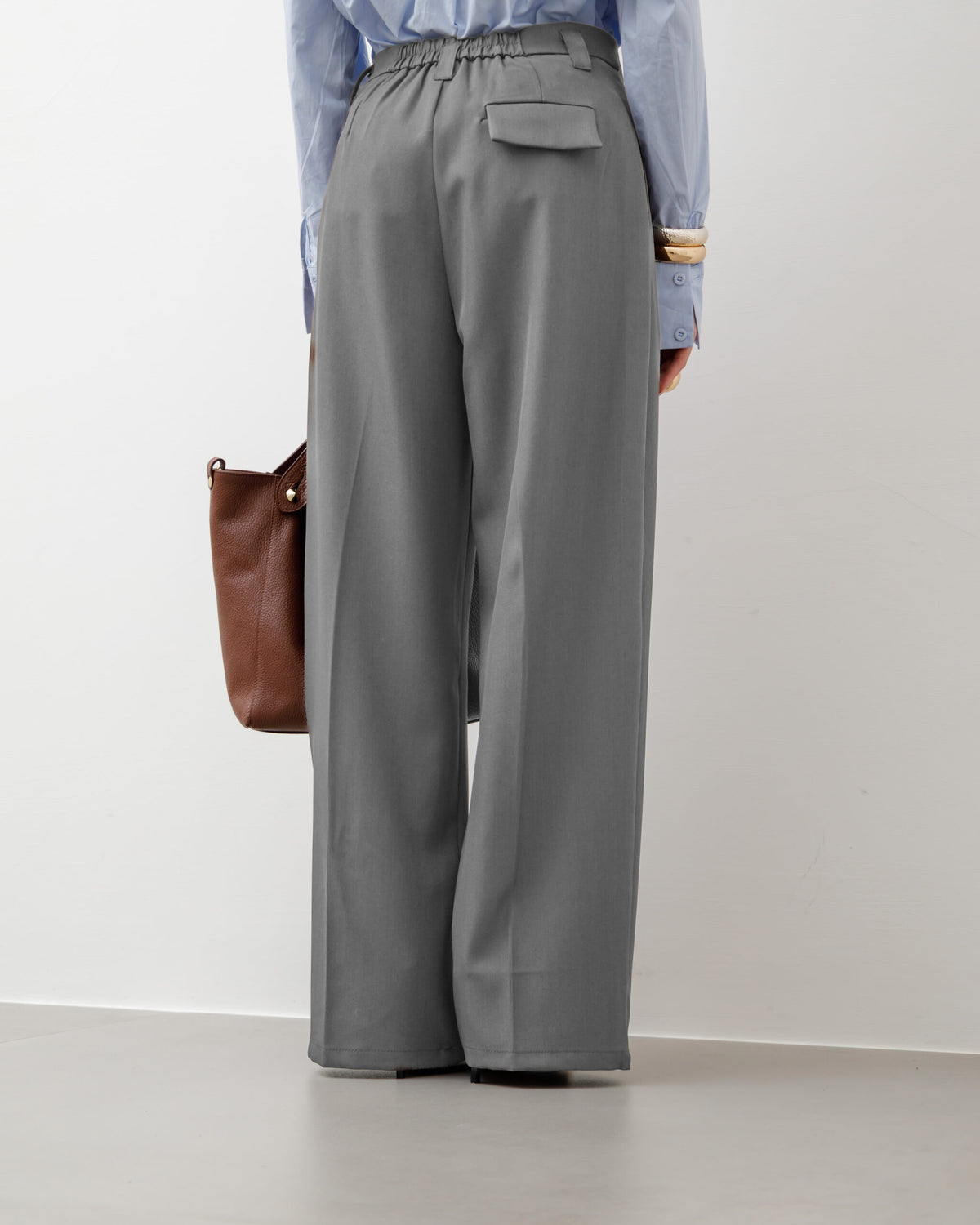 Pantaloni con pinces ed elastico  - M759 SLC