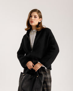 Maglione in lana con zip - AL3903