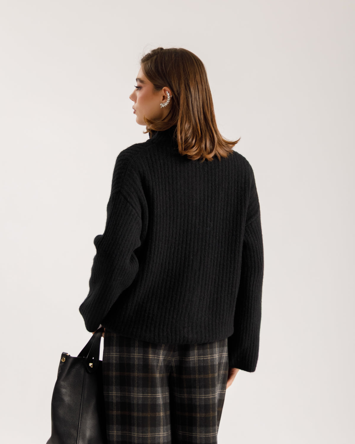 Maglione in lana con zip - AL3903