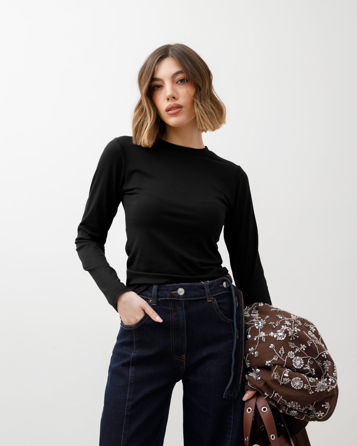 Maglia basic girocollo - 2518slc