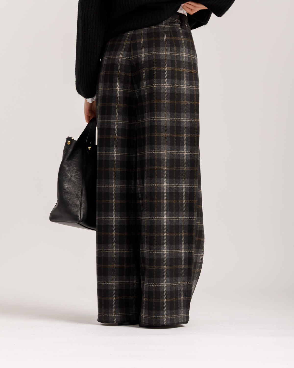 Pantaloni ampi a quadri - 9103