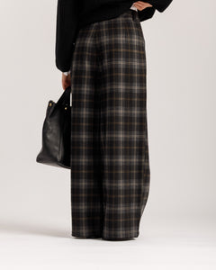 Pantaloni ampi a quadri - 9103