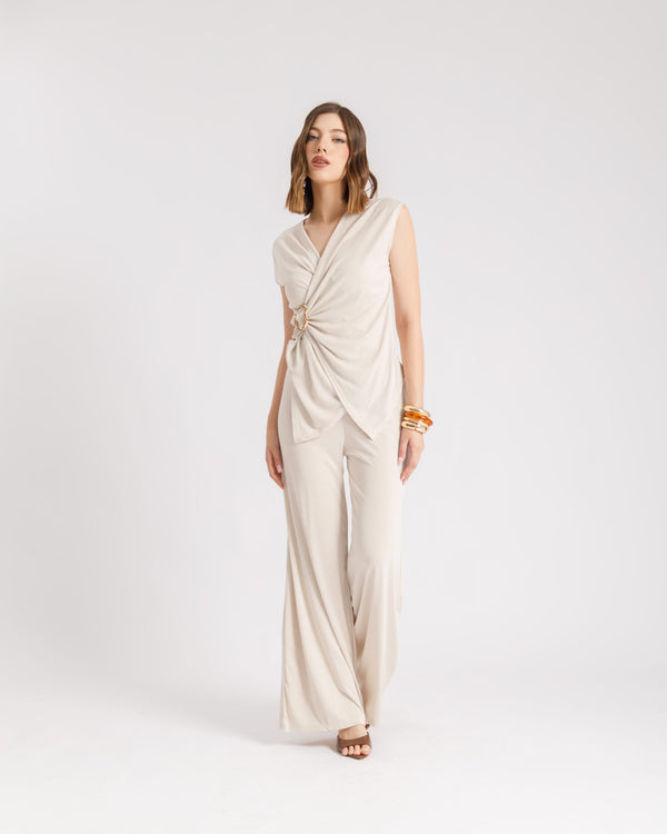 Coord-set in maglia con dettaglio - 22366