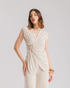 Coord-set in maglia con dettaglio - 22366