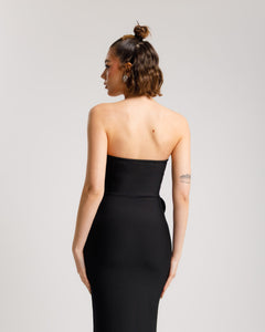 Abito bandage con fiori a rilievo - 615669