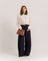 Jeans ballon jacquard - P16680