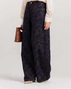 Jeans ballon jacquard - P16680