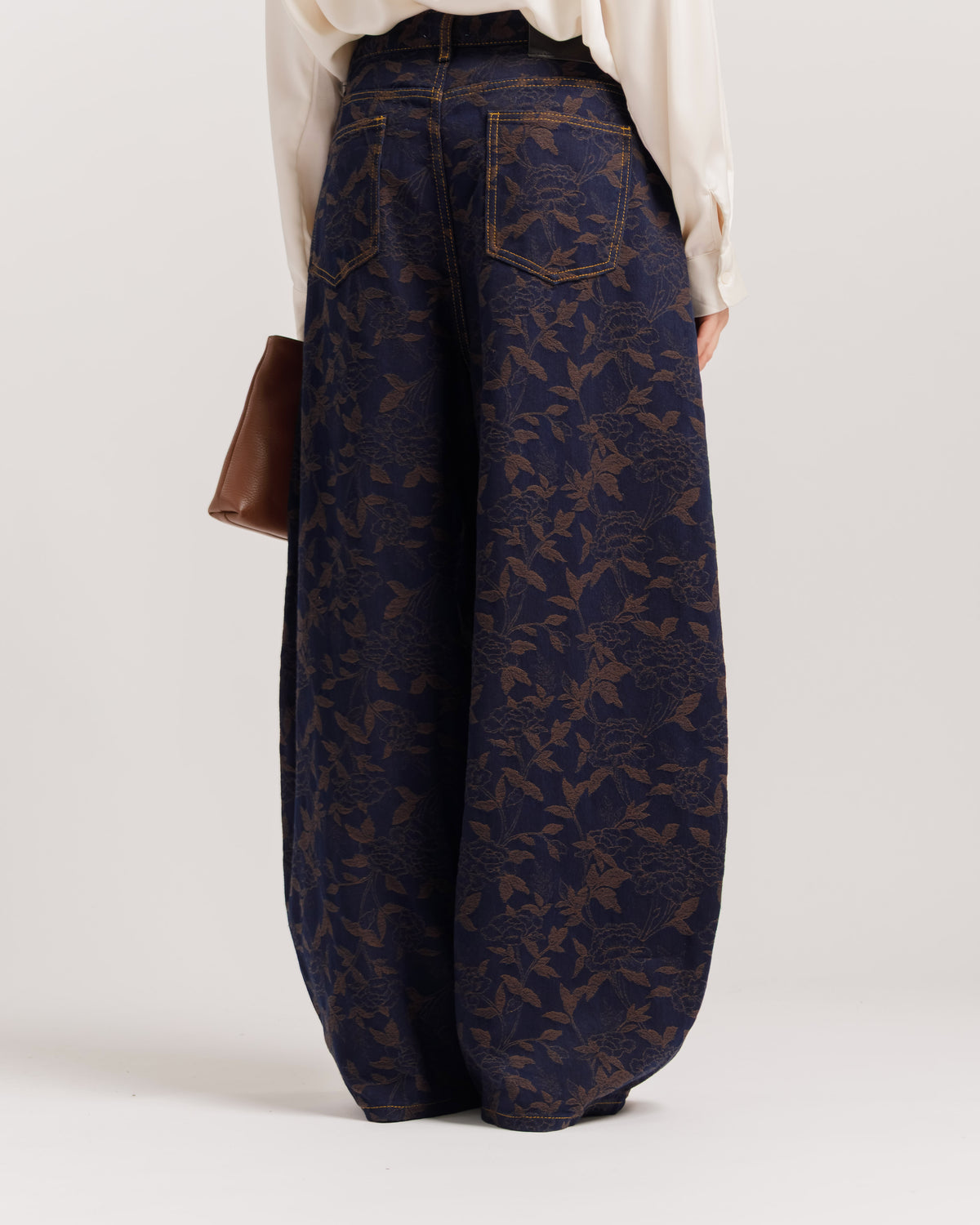 Jeans ballon jacquard - P16680