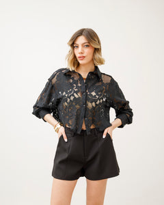 Shorts con cintura - 11499