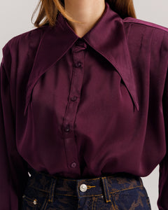 Camicia in viscosa con spalline PRUGNA - 31676