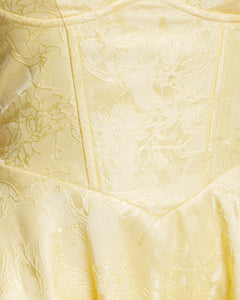 Abito midi gonna ampia GIALLO - 527016