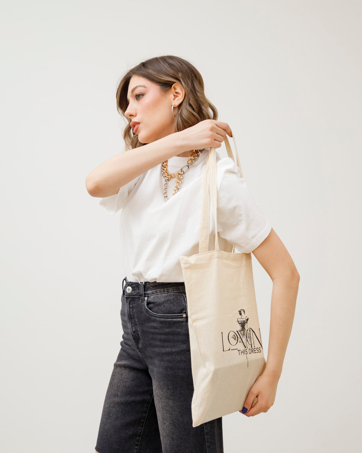 Shopper in cotone naturale LOVING THIS DRESS