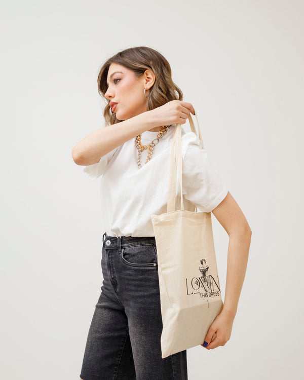 Shopper in cotone naturale LOVING THIS DRESS