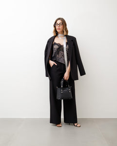Top in pizzo stampato - H12357