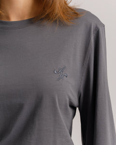 Maglia Althèa busto aderente GRIGIO PIOMBO - C281