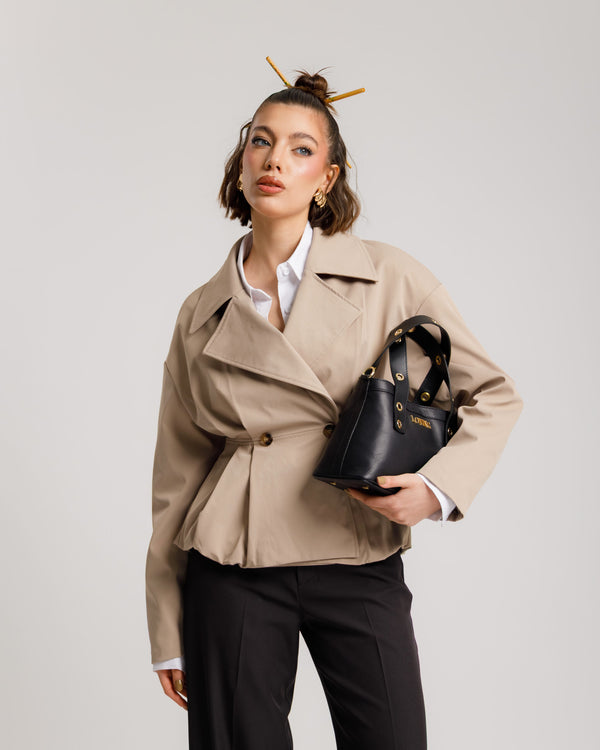 Trench corto BEIGE - 3185
