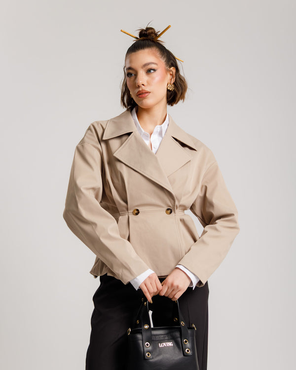 Trench corto BEIGE - 3185