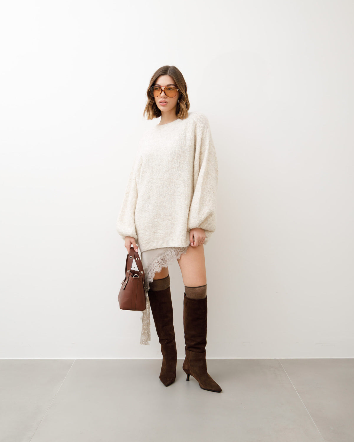 Maglione in lana oversize - PL12272