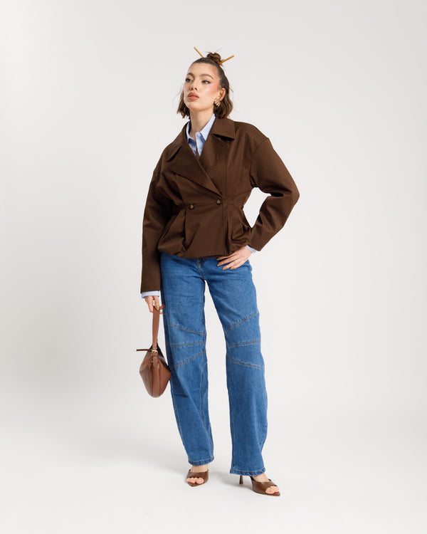 Trench corto MARRONE - 3185