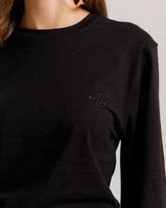 Maglia Althèa busto aderente NERA - C281