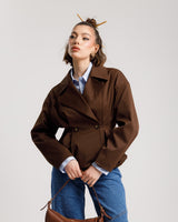 Trench corto MARRONE - 3185