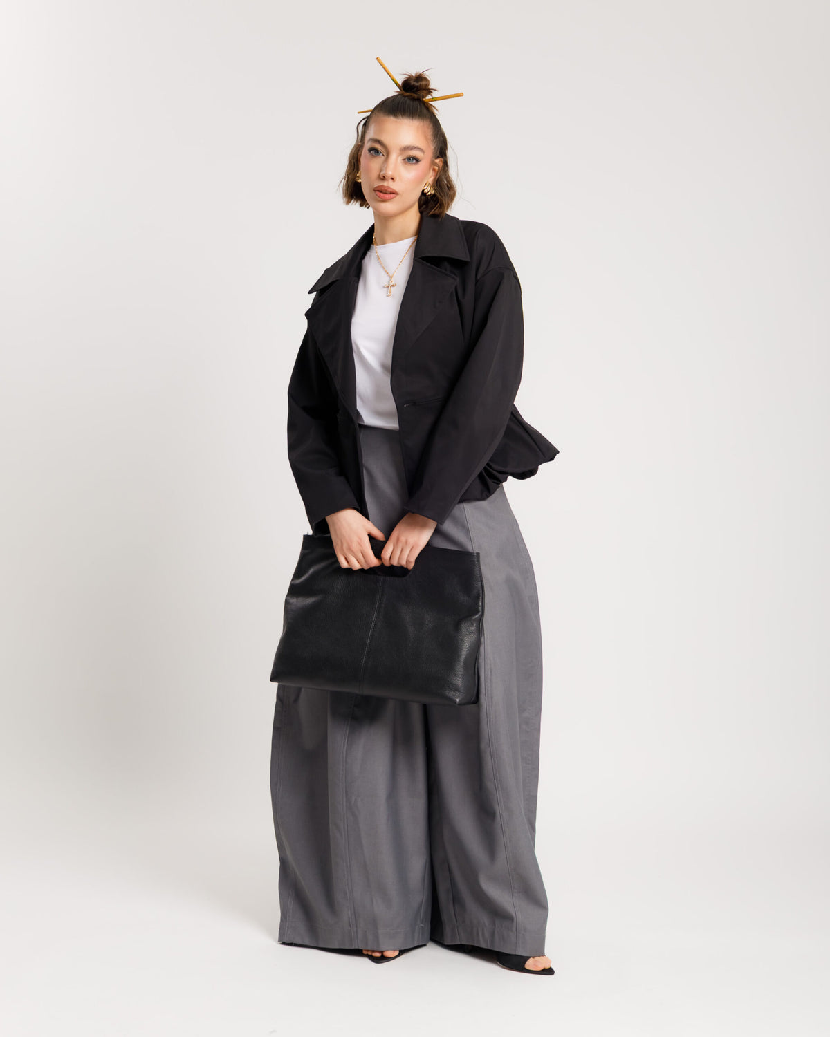 Trench corto NERO - 3185