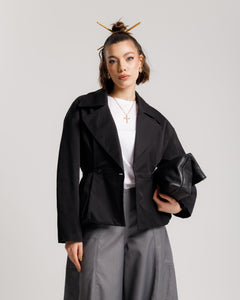 Trench corto NERO - 3185