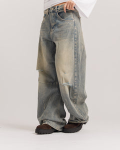 Jeans baggy con strappi - A5230