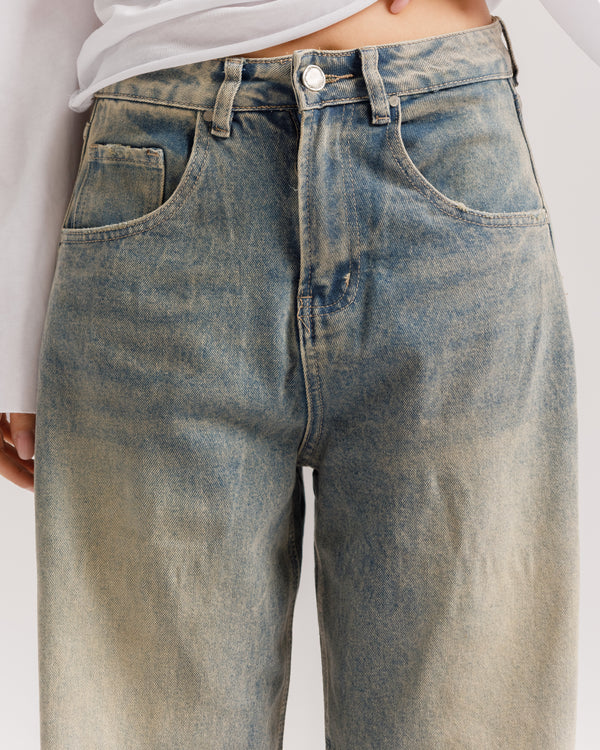 Jeans baggy con strappi - A5230