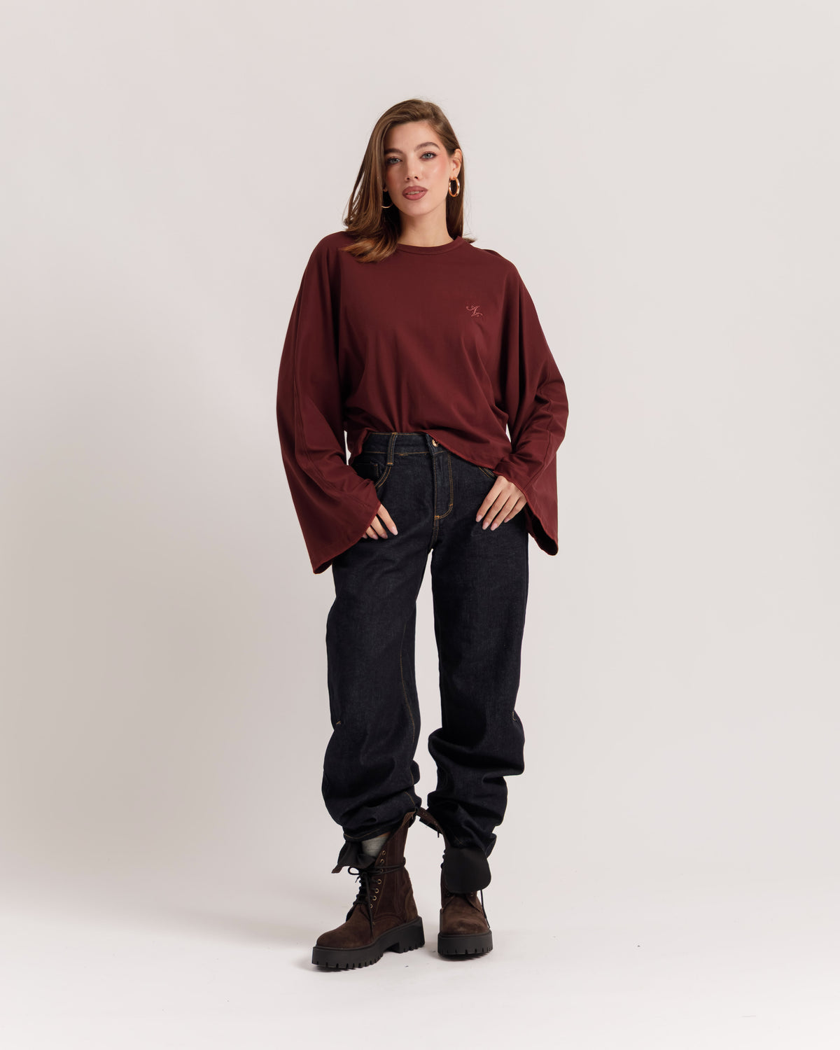Maglia Althèa long sleeve BORDEAUX - C279