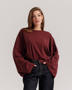 Maglia Althèa long sleeve BORDEAUX - C279