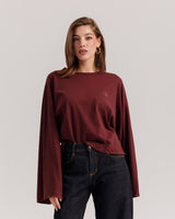 Maglia Althèa long sleeve BORDEAUX - C279