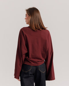 Maglia Althèa long sleeve BORDEAUX - C279