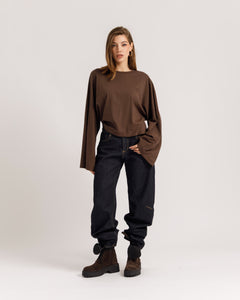 Maglia Althèa long sleeve MARRONE- C279