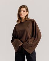 Maglia Althèa long sleeve MARRONE- C279