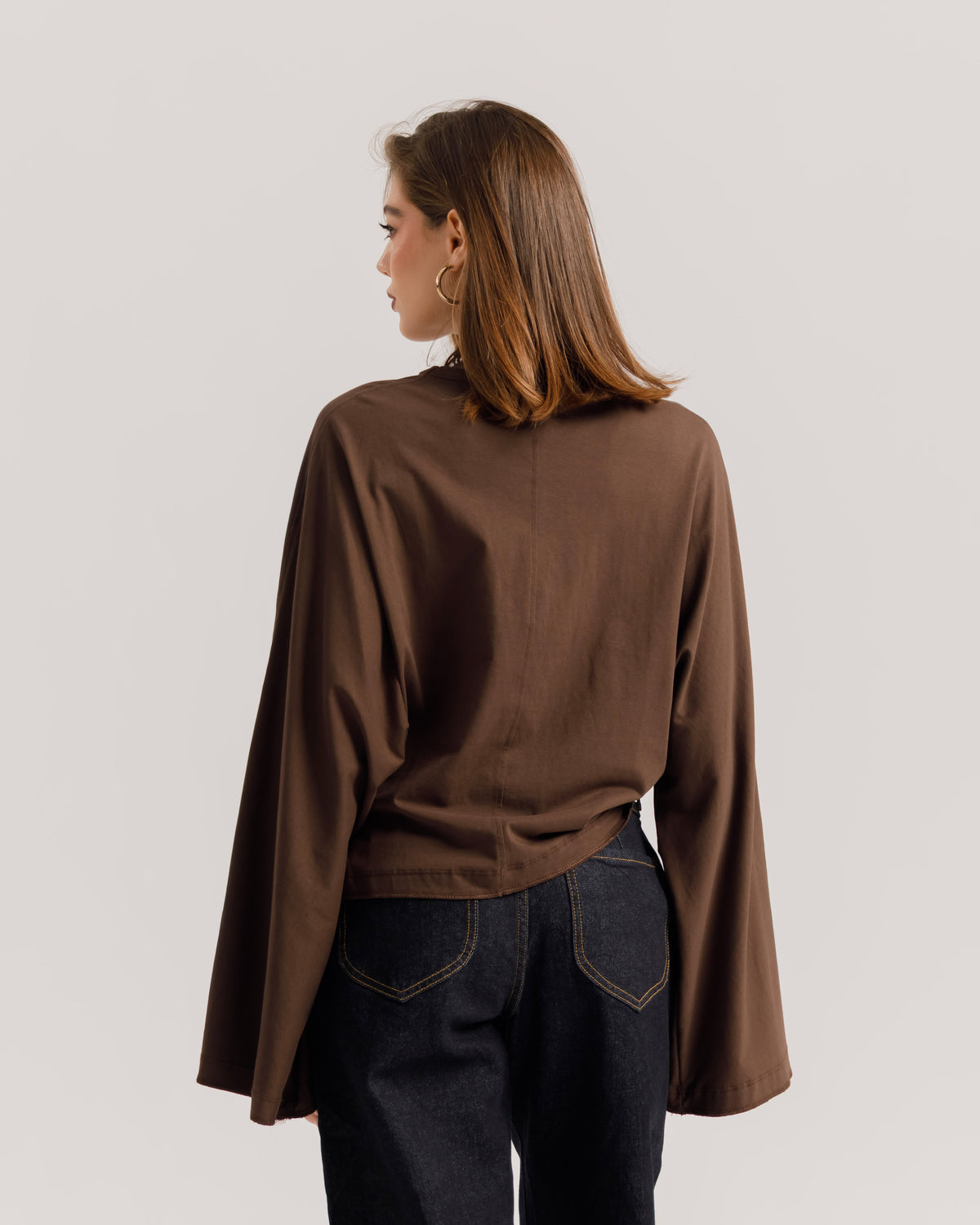Maglia Althèa long sleeve MARRONE- C279