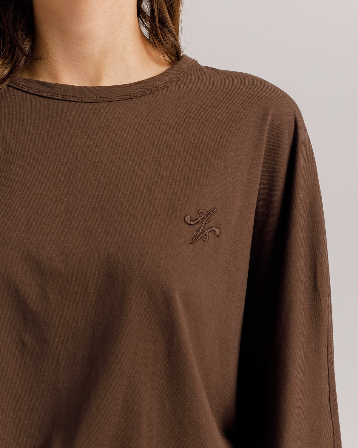Maglia Althèa long sleeve MARRONE- C279