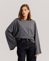Maglia Althèa long sleeve GRIGIO PIOMBO - C279