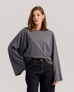 Maglia Althèa long sleeve GRIGIO PIOMBO - C279