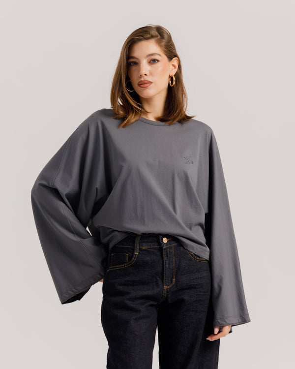 Maglia Althèa long sleeve GRIGIO PIOMBO - C281