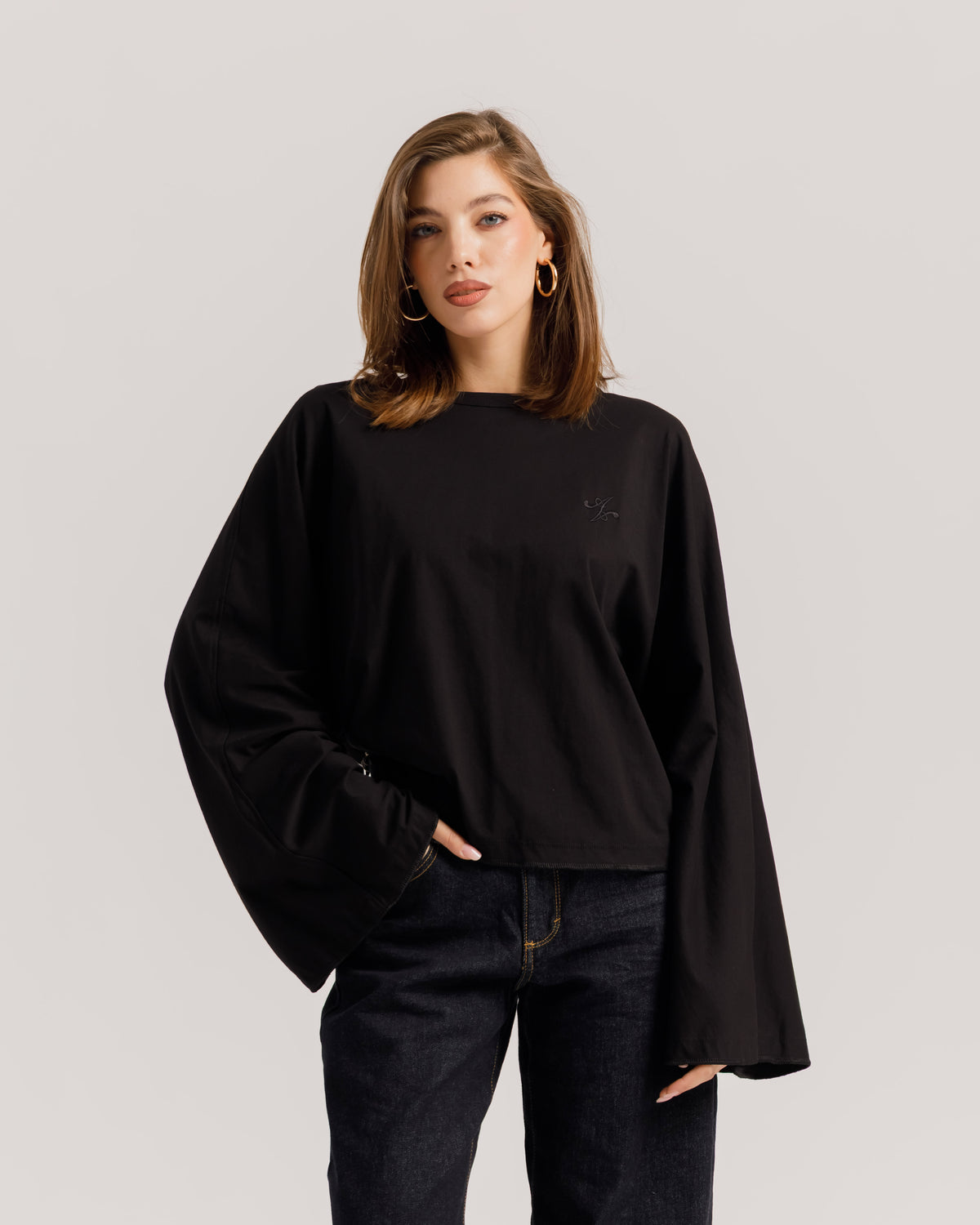 Maglia Althèa long sleeve NERA  - C279