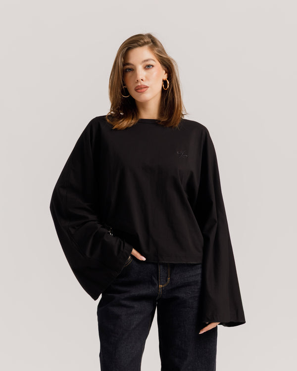 Maglia Althèa long sleeve NERA  - C281