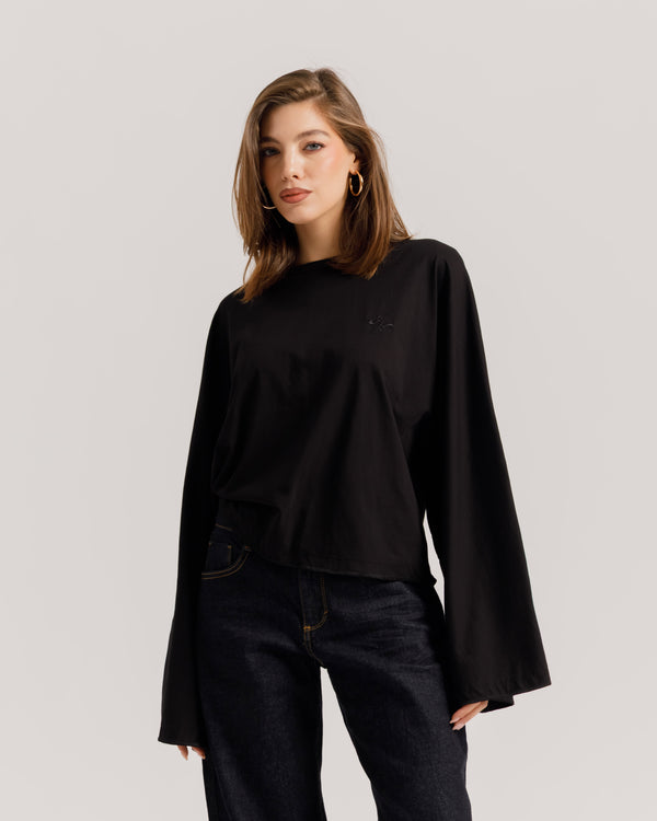 Maglia Althèa long sleeve NERA  - C281