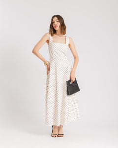 Abito lungo a pois - 26298