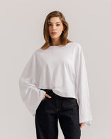 Maglia Althèa long sleeve BIANCA - C279