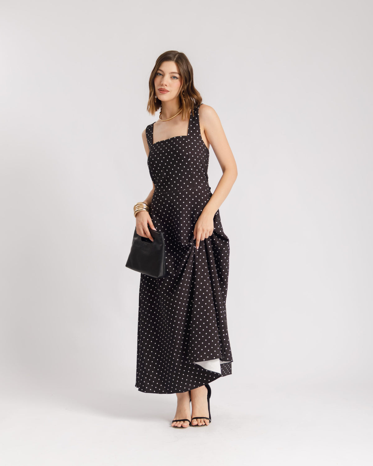 Abito lungo a pois - 26298